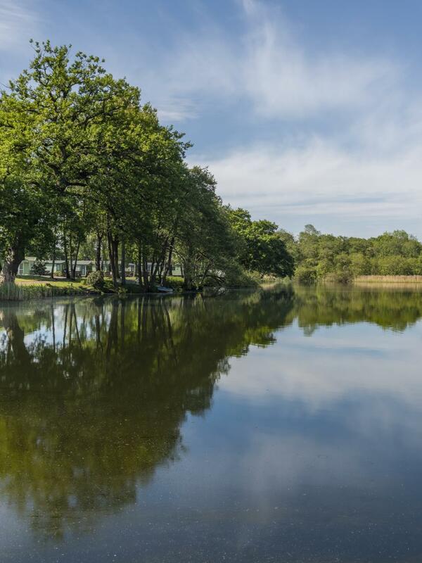 Lake edge holiday homes at Pearl Lake