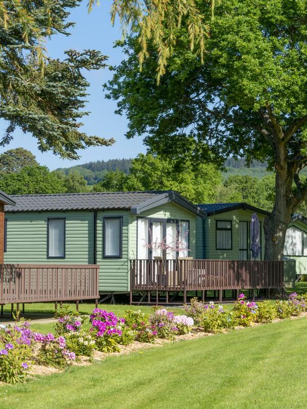 5 star caravan site Herefordshire view on park