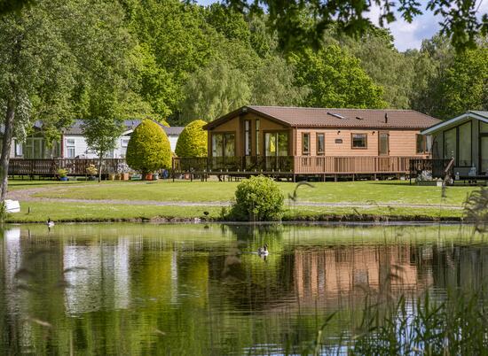 Lake edge luxury lodges at Pearl Lake photo