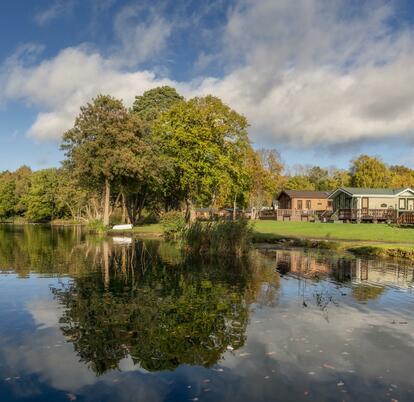 Tranquil bay at Pearl Lake