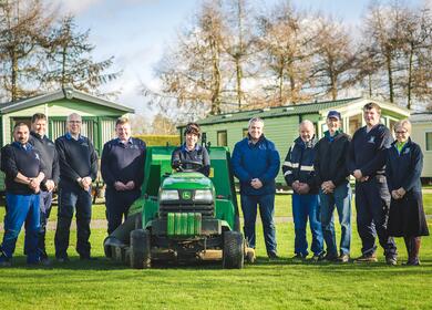 The maintenance team at Discover Parks