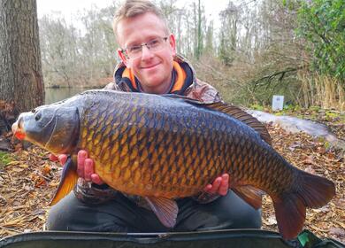 Carp fishing at Pearl Lake Country Holiday Park, Herefordshire