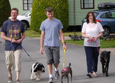 Dog friendly caravan site in Herefordshire Pearl Lake Country Holiday Park