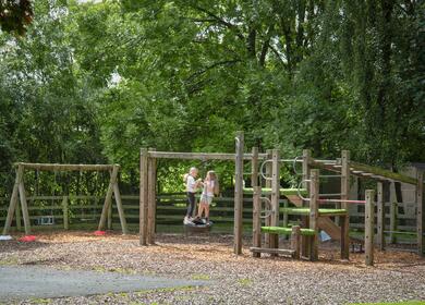 Adventure play at Pearl Lake - climbing frame