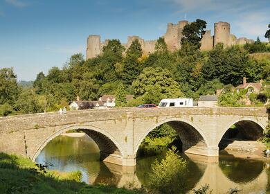 Historic nearby Ludlow. Castle town on the River Teme photo