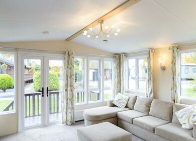 Self-catering holiday caravan, Pearl Lake Herefordshire
