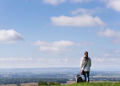Far reaching views across herefordshire to Wales photo