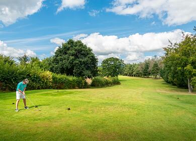 5 star caravan site with golf course photo