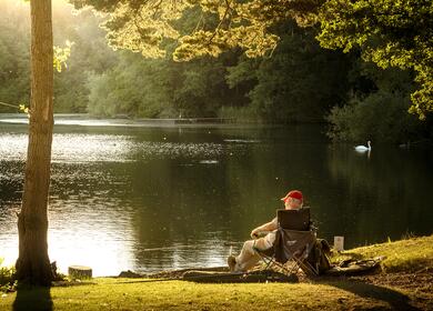 Fishing for patience at the spectacular Pearl Lake photo