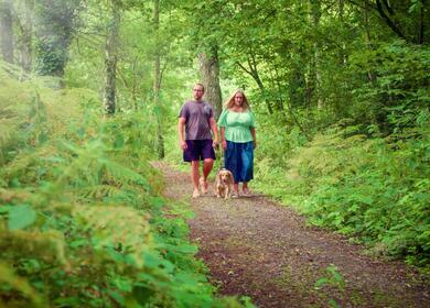 Woodland walks at Pearl Lake holiday park photo