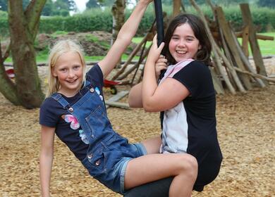 Adventure play at Pearl Lake zip wire