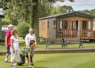 Crown bowls at 5 star caravan site