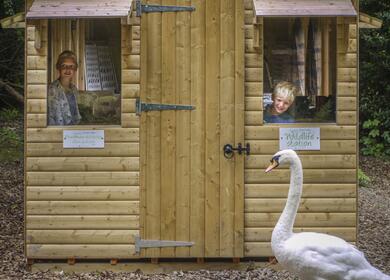 Nature hide bird watch 5 star caravan holiday park