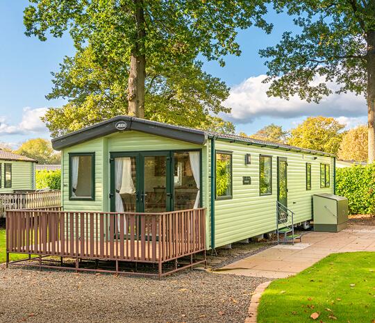 ABI Hereford holiday home for sale at Pearl Lake Country Holiday Park, Herefordshire. Exterior photo