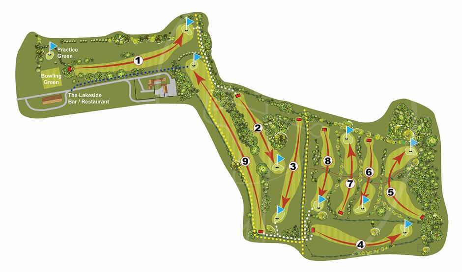 Course map 5 star caravan holiday park with golf course