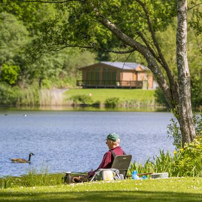 5 star holiday park with fishing lake photo