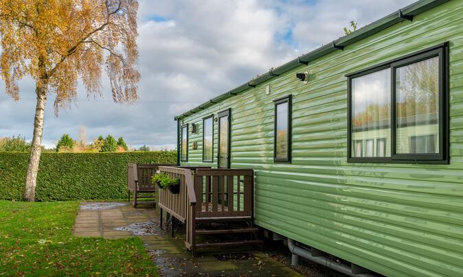 ABI Hereford holiday home for sale at Pearl Lake Country Holiday Park, Herefordshire. Exterior photo