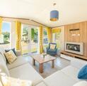 Pemberton Marlow Lodge holiday home for sale at Pearl Lake Country Holiday Park, Herefordshire. Lounge photo.