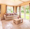 ABI Sunningdale Premier holiday home for sale at Pearl Lake Country Holiday Park, Herefordshire. Lounge photo